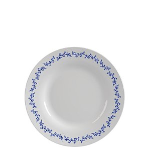 OPALINE MENU PRATO SOBREMESA 19 CMS AZUL DEC - CAIXA C/ 24 PEÇAS