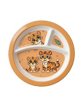 ECOKITCHEN - PRATO P/ REFEICAO INFANTIL TIGRE Ø21,5 CM