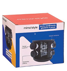 PORTA CONDIMENTOS GIRATORIO 6 PCS - Ø16,8 X 14,3 CM