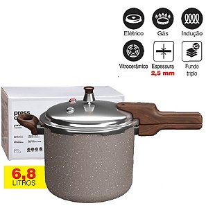 PRESSCOOK - PANELA DE PRESSAO 6,8L GRAFITE