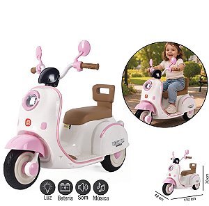 ZIPPY - MINI MOTO ELETRICO 6V SCOOTER ROSA