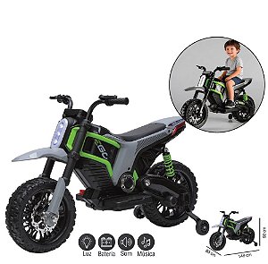 ZIPPY - MINI MOTO ELETRICO 12V ZS CROSS VERDE