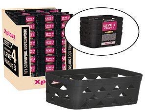 ORGANIZADOR 1,8L CJ C/ 04 PCS - 18 X 12,5 X 20 CM