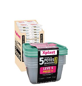 POTE QUAD 900ML CJ C/ 05 PCS