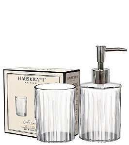 GLASS - KIT P/ BANHEIRO 240ML JG C/ 02 PCS MELINA PRATA