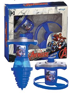 KIT PIOES E DISCOS C/ 4 PECAS AVENGERS