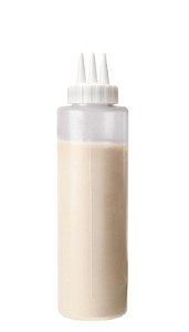 BISNAGA PROFISSIONAL 600ML BRANCA BICO TRIPLO