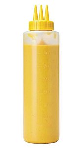 BISNAGA PROFISSIONAL 1.0L AMARELA BICO TRIPLO