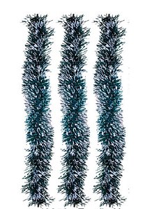FESTAO NATALINO PVC 9CM X 2M VERDE NEVADO 4 FITAS - CAIXA C/ 72 PEÇAS