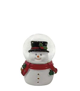 GLOBO NATAL POLIRESINA NOEL / BONECO DE NEVE 4,5 X 6,5CM - CAIXA C/ 12 PEÇAS