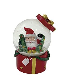 GLOBO NATAL POLIRESINA PRESENTE NOEL 7,5 X 9CM - CAIXA C/ 6 PEÇAS