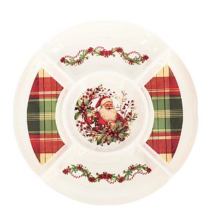 MELAMINE NATAL - PETISQUEIRA 33CM RED 5 DIV