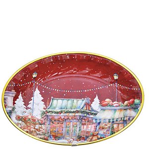 MESA - TRAVESSA PLAST OVAL 31 X 23 X 3CM DECOR