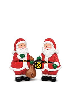 PAPAI NOEL 6,5CM C/02 PCS POLIRESINA