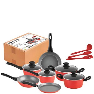 PRESSCOOK - JG PANELA INDUCAO C/ 10 PCS MARSALA