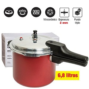 PRESSCOOK - PANELA DE PRESSAO 6,8L MARSALA