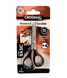 TESOURA ESCOLAR BASIC 4,5"