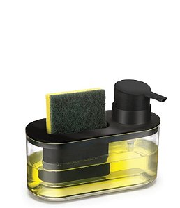 BLACK - DISPENSER DETERGENTE E BUCHA 18 X 7,7 X 13 CM