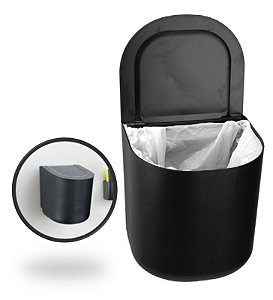 BLACK SUSPENSA 3M - LIXEIRA 3L C/ TAMPA - 16,5 X 15 X 18,5 CM