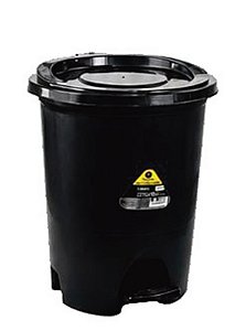 LIXEIRA C/ PEDAL 14L BLACK