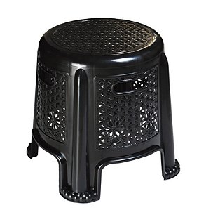 BANQUETA PRETA MULTIUSO ( SUPORTA 50 KG)
