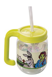 CANECA POTE C/ CANUDO 450 ML SHREK - CAIXA C/ 8 PEÇAS