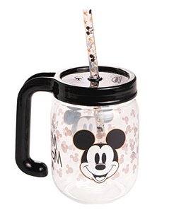 CANECA POTE C/ CANUDO 450 ML MICKEY - CAIXA C/ 8 PEÇAS