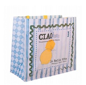 SACOLA REUTILIZAVEL ESTAMPADA 45 X 22 X 39 CM - CAIXA C/ 100 PEÇAS