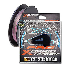 Linha Multifilamento 150m X-Braid Ygk Upgrade Pro x4 Cinza