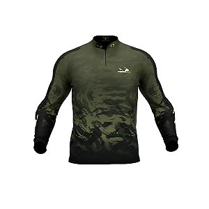 Camisa Pesca Presa Viva Dry Flex Poliéster c/ Elastano Uv50+ Camu 05