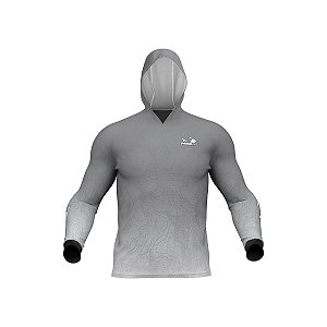 Camisa Pesca Capuz Presa Viva Dry Favo Poliéster Uv30+ Pv 18