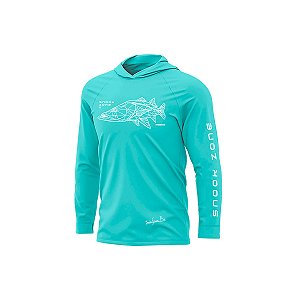 Camisa Pesca Capuz Presa Viva Uv50+ PSVA Poliamida 11