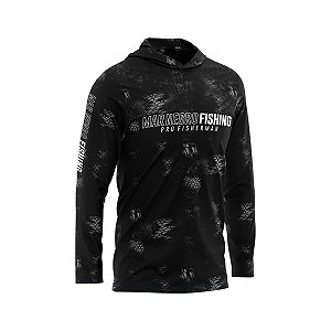 Camisa Pesca Mar Negro X-Protection Sublimada Uv50+ Black
