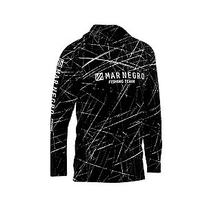 Camisa Pesca Mar Negro X-Protection Sublimada Uv50+ Team Mnf