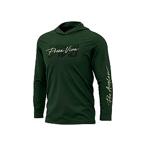 Camisa Pesca Capuz Presa Viva Proteção Uv50+ Poliamida 37