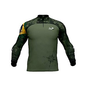 Camisa Pesca Presa Viva Dry Flex Proteção Uv50+ Camuflado 7