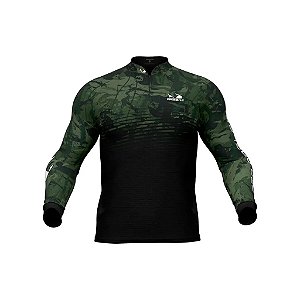 Camisa Pesca Presa Viva Dry Flex Proteção Uv50+ Camuflado 11