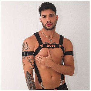 Harness Masculina Regulavél - Preto