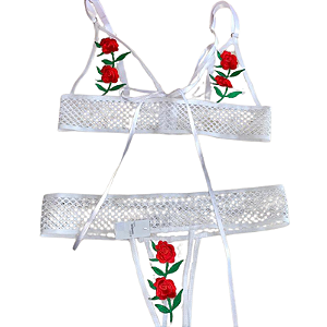 Conjunto Flora  Fácil Prazer - Branco