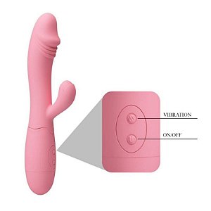 Vibrador Snappy Recarregável Com 30 Níveis de Vibração - Rosa