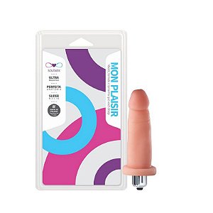 Pênis 9 x 3 cm Com Vibro - Soulsex