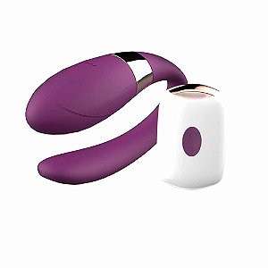 Vibrador de Casal Com Controle 7 Vibrações - Recarregável