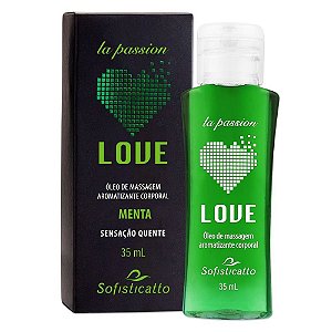 Óleo Para Massagem Love Beijável 30g - Menta