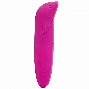 Vibrador Golfinho 11 cm - Aveludado - Pink