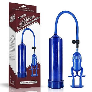 Bomba Peniana Manual Maximizer Worx Azul - Lovetoy