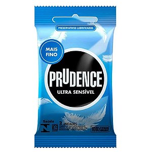 Preservativo Prudence Ultra Sensivel - 3 Unidades