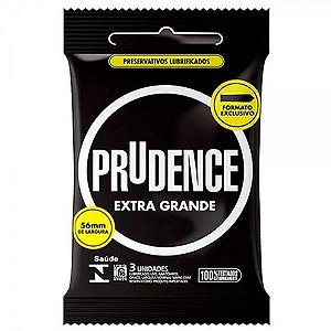 Preservativo Prudence Extra Grande - 3 Unidades