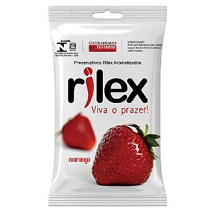 Preservativo Rilex - Aroma Morango -3 Unidades