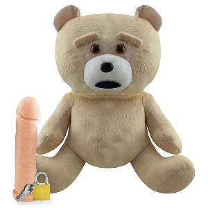 Pelúcia Urso Ted Com Pênis 13 cm e Compartimento Secreto