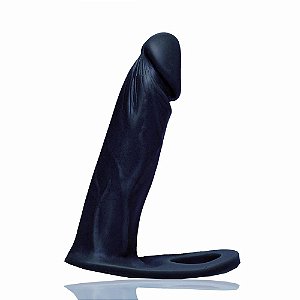 Anel Com Companheiro 16 x 3 cm Preto - Soulsex